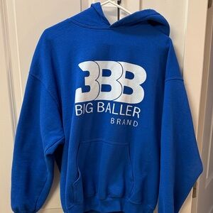 Replica Big Baller Brand Blue Hoodie. Large.